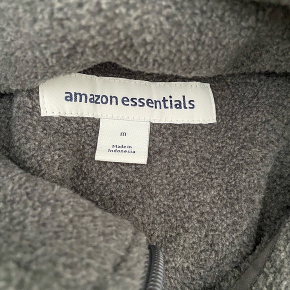 Medium grey fleece zip up. - Picture 2 of 2